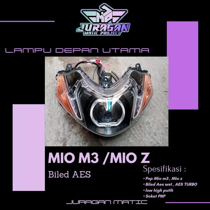 lampu depan custom biled aes Mio m3 Mio z sein soket