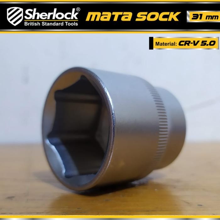 Kunci Shock 31 mm 6 PT / Sherlock Mata Sok/Sock 1/2 inch