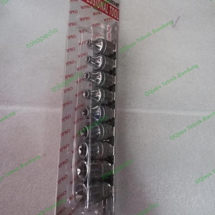 Kunci sok Bintang set - ukuran E4 - E16 Wipro