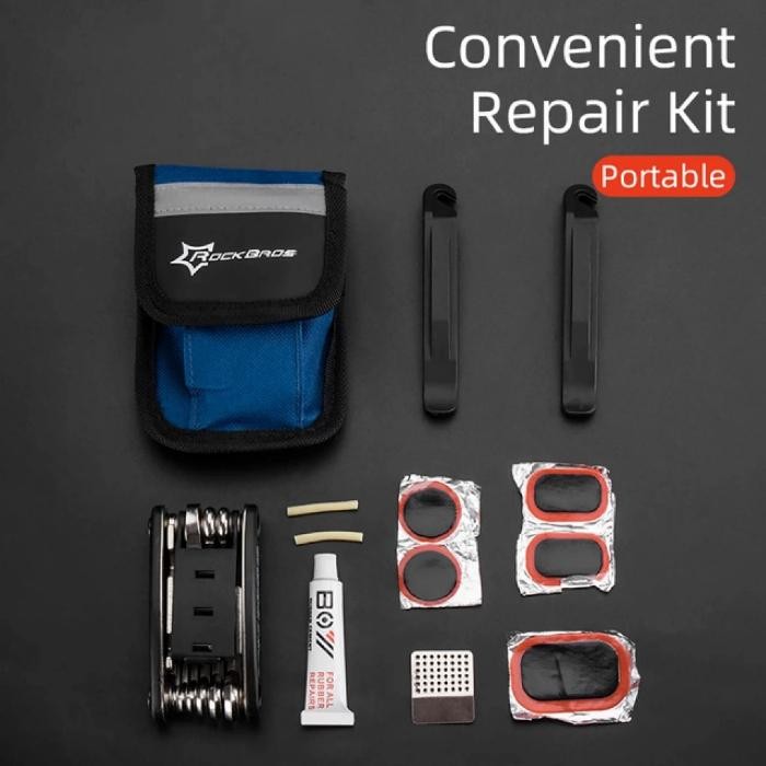 Rockbros Kunci Sepeda Tambal Ban Sepeda Lipat MTB Road Bike Satu Set