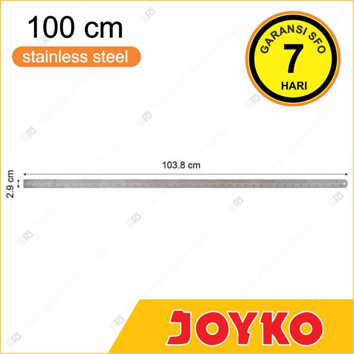 

Penggaris Besi Joyko 100cm - RL-ST100 - Stainless Steel Ruler 100 cm