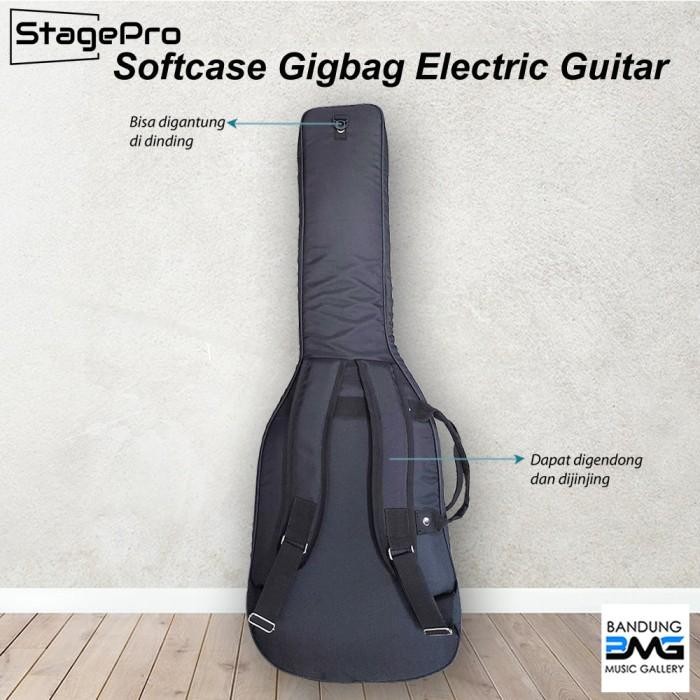 Stagepro Softcase Gigbag Gitar Elektrik Premium / Tas Gitar Elektrik Pasti Ori