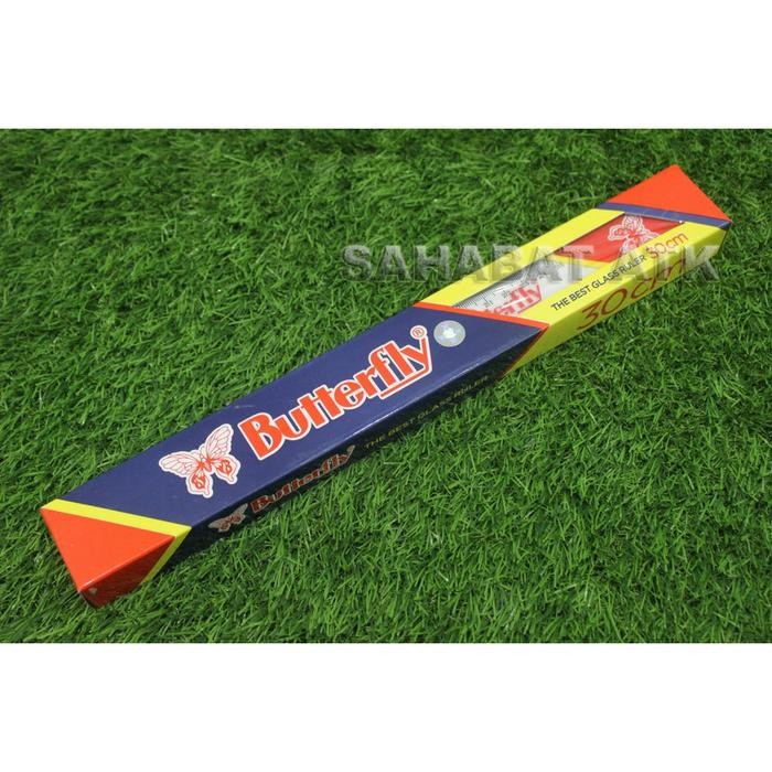 

BUTTERFLY PENGGARIS 30 CM PLASTIK HARGA PERPAK ISI 12 PCS MISTAR PLASTIK MURAH MERIAH