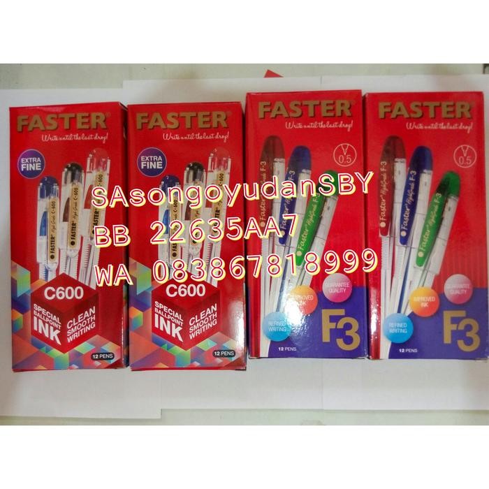 

Pulpen Faster C600 dan F3