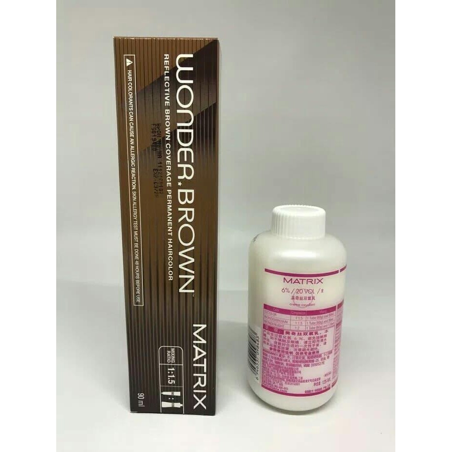 Cat Rambut Matrix Wonder Brown+ Oxidant -Gratisongkir