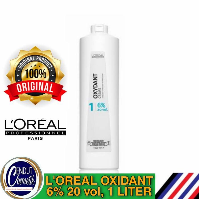 L'Oreal Oxydant 1L, 6% 20 Vol, Campuran Cat Rambut / Bleaching Peroxide Pewarna Cairan -Gratisongkir