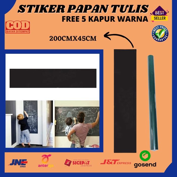 

Sticker Stiker Wallpaper Papan Tulis Tempel Dinding Blackboard Kapur