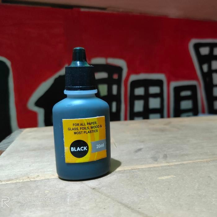 

Tinta stempel permanen 20ml - Tinta stempel plastik, kaca, metal, dll.