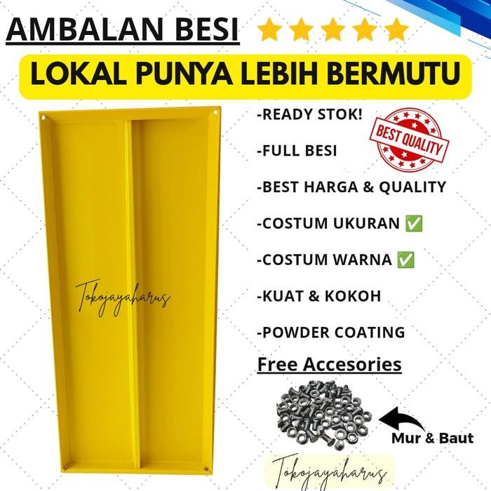 Ambalan Rak Besi Siku Serbaa / Ambalan Besi Siku Lubang