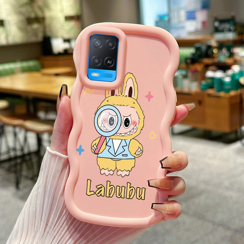 Casing HP Untuk OPPO A54 Case kaca pembesar Boneka  Kesing Cesing lunak Silikon Softcase Macaron Kas