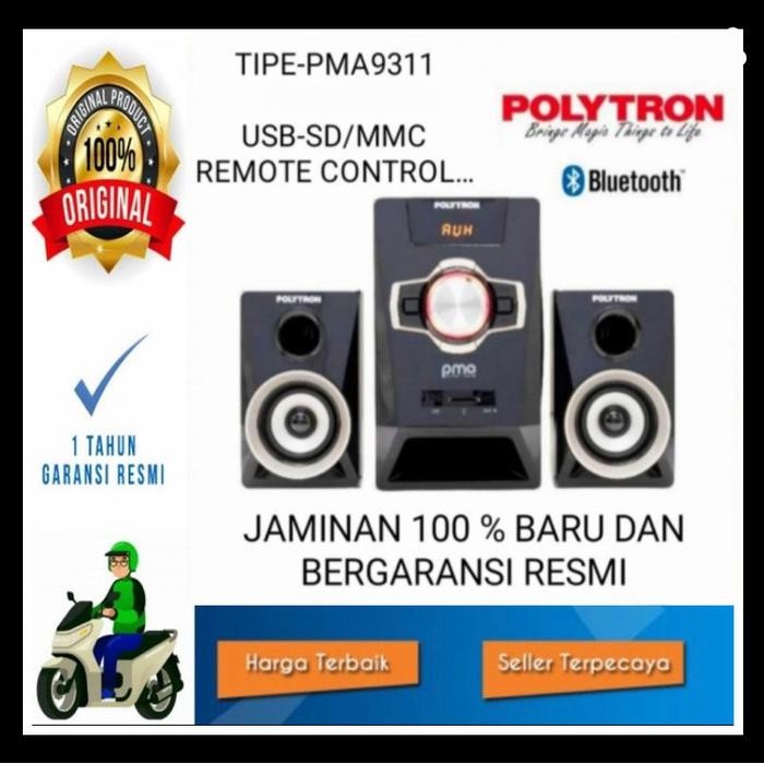 POLYTRON SPEAKER MULTIMEDIA PMA 9311 PMA9311 PMA-9311 GARANSI RESMI