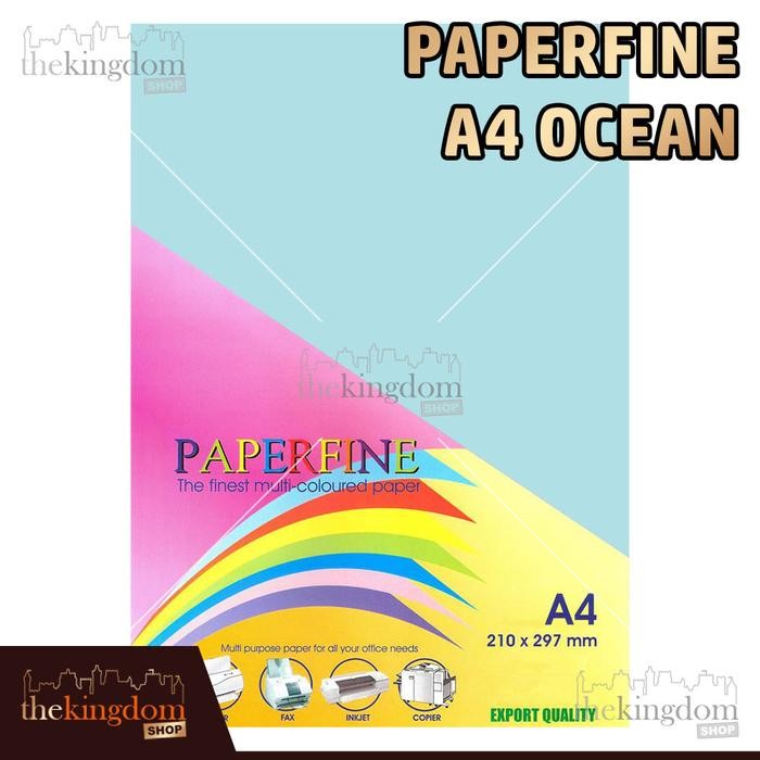 

Paperfine Kertas HVS Warna A4 Ocean / Isi 500 Lembar 120