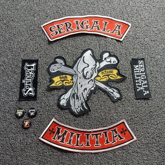 

Backpatch bordir SERIGALA MILITIA premium best quality