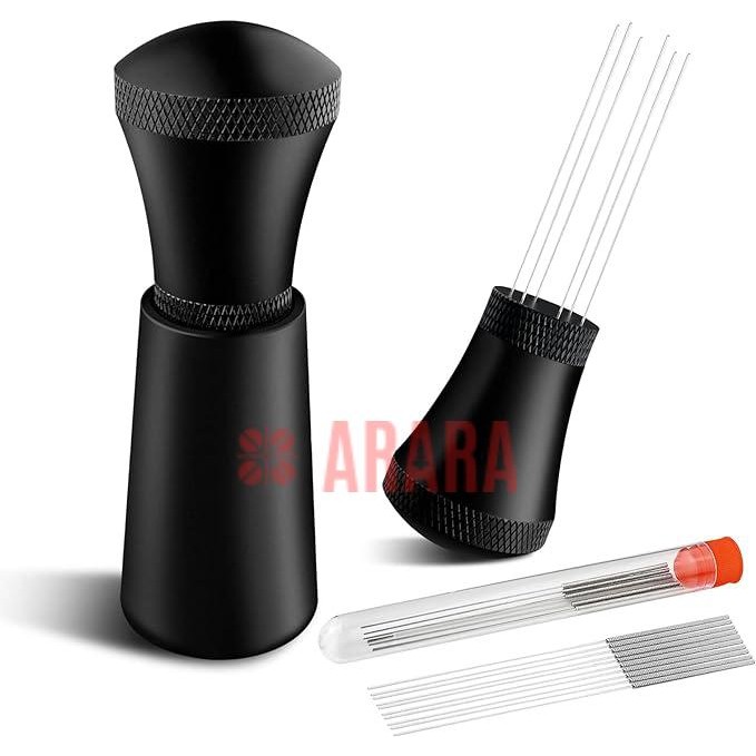 

Arara alat Barista Jarum Coffee Espresso Needle Distributor 7 Needles Hitam
