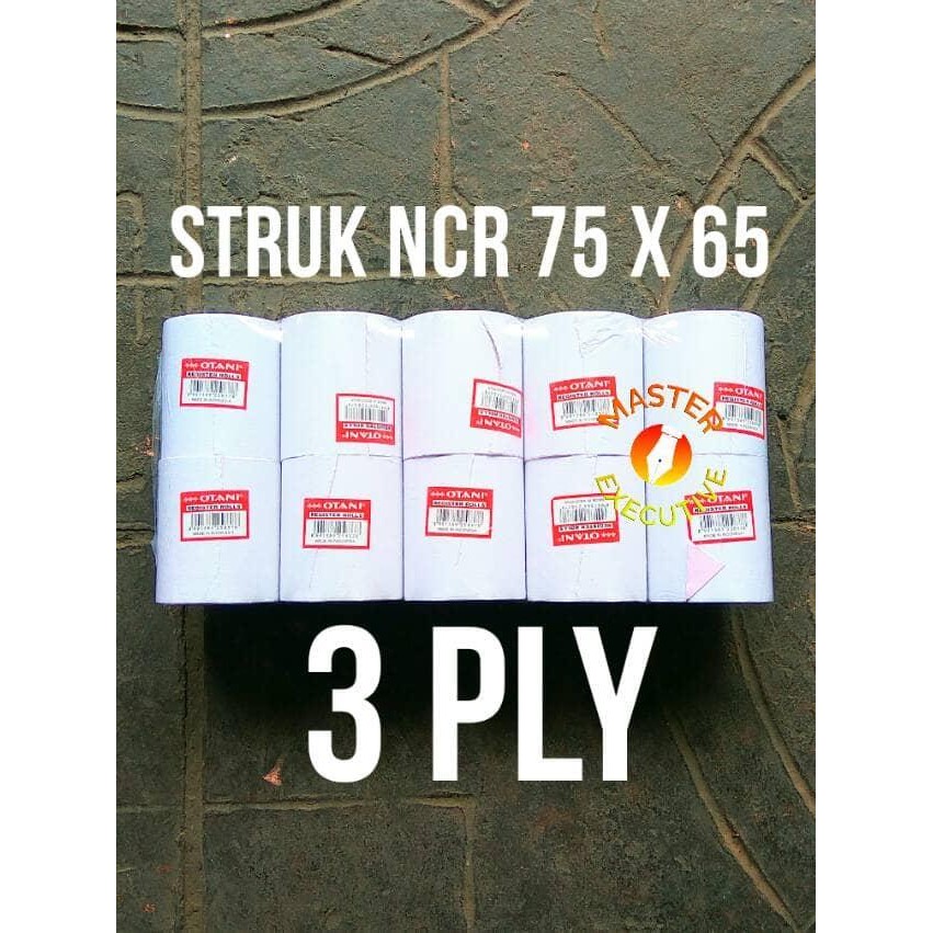 

Otani 75 x 65 x 3 Ply Kertas Struk Kasir / Rangkap Putih-Mrh-Kng POS