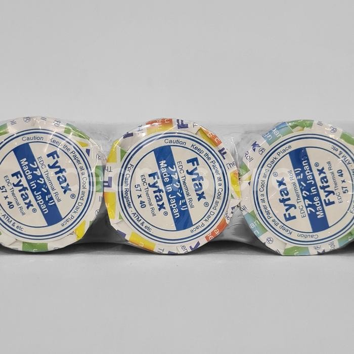 

1 PACK 10 ROLL KERTAS THERMAL STRUK KASIR 57x40 FYFAX