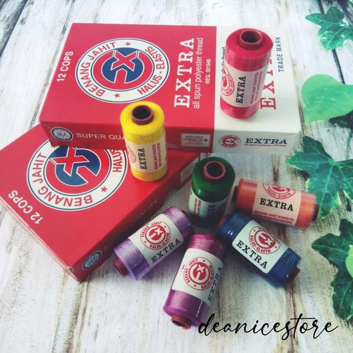 

Benang Jahit Extra 500 yard - Harga per Lusin (12 pcs)