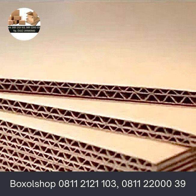 

2400x1200 cm Double wall karton lembaran kardus ukuran triplek
