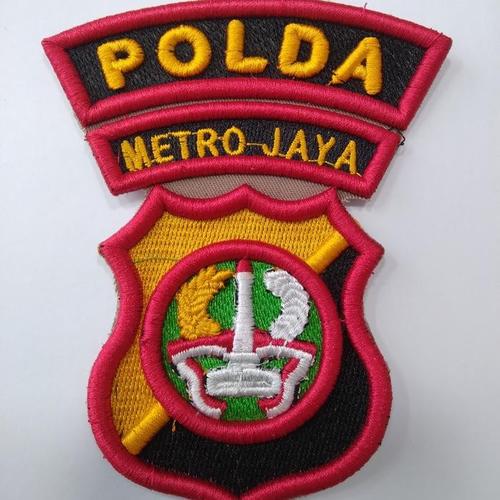 

logo polda metro jaya bordir timbul
