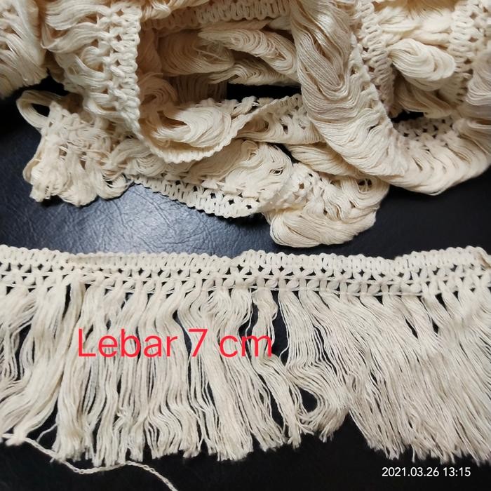 

renda rajut bordir rumbai