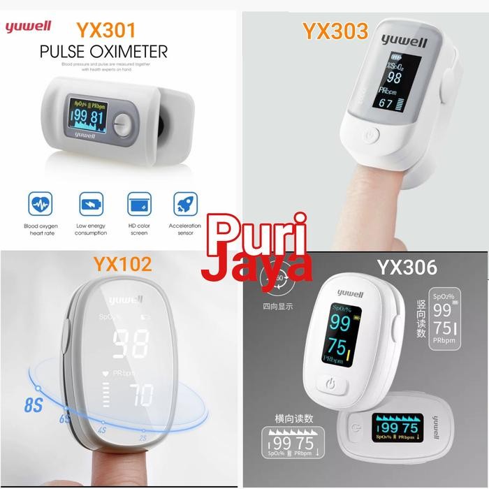 Yuwell Oximeter Fingertip Pulse Oxymeter YX303 YX306