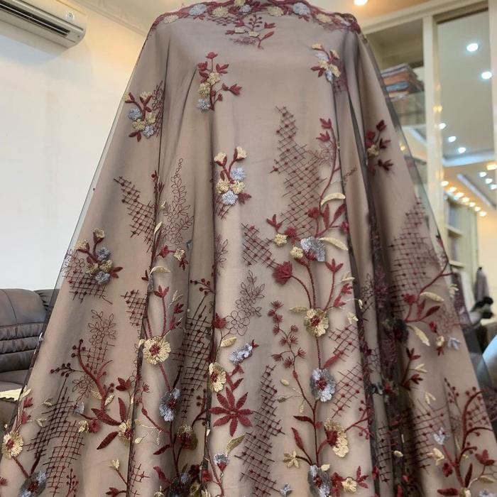 

Brokat Tulle Bordir D1 46.48 by Qonita Textile