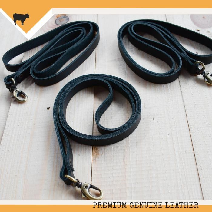 

TALI ID CARD NAME TAG KULIT ASLI WARNA HITAM, LANYAR ID CARD LEATHER