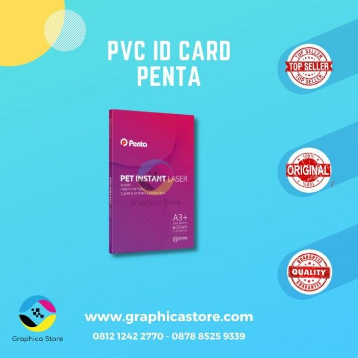

Bahan ID Card PVC ID Card Laser PENTA PET Instant Name Tag