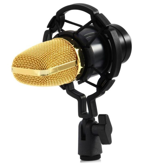 Taffstudio Bm 700 Mikrofon 3.5Mm Kondenser Studio Dengan Shock Proof Usb Mount Bm700 Mic Bm-700