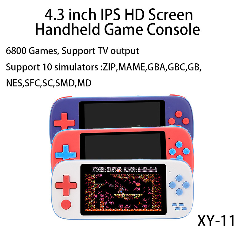 XY-11 Retro Video Game Console Aluminum Alloy Shell 3500 MAh 6800