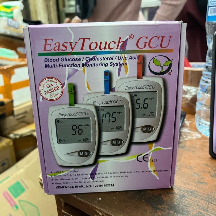 Alat Cek Gula Darah 3 in 1 Easy Touch Alat Easy touch GCU Lengkap