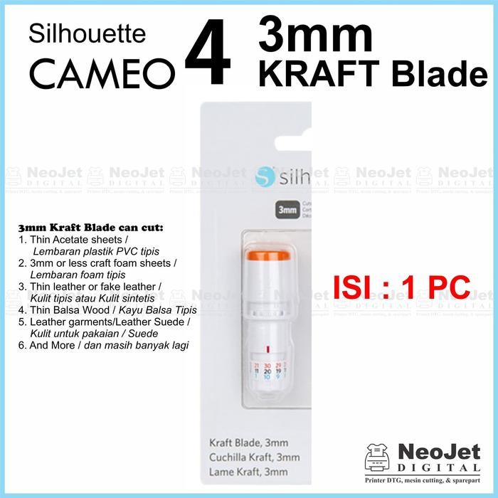 

PISAU CAMEO 4 CRAFTBLADE 3MM ORIGINAL MESIN CUTTING SILHOUETTE CAMEO KODE 874