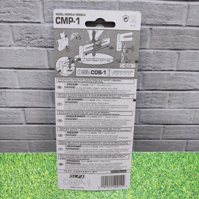 

CIRCLE CUTTER MEMOTONG LINGKARAN 1CM-15CM CMP-1 OLFA KODE 1368