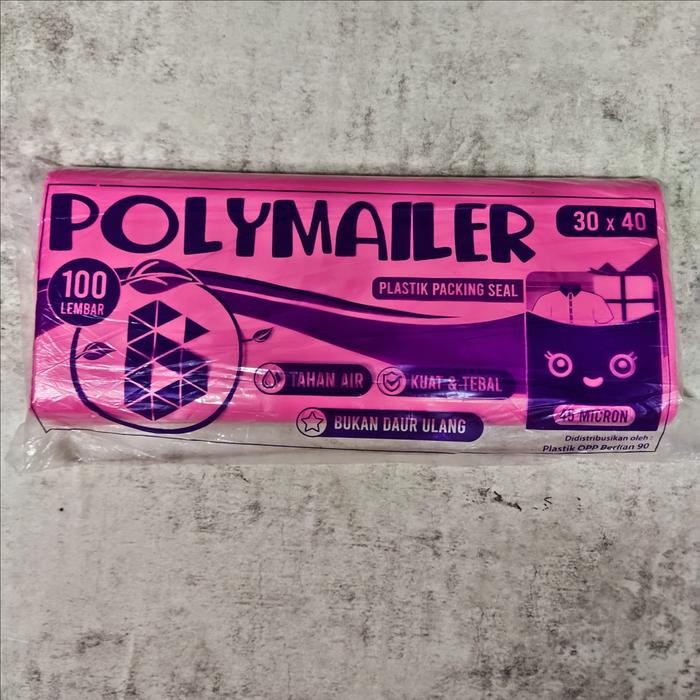 

POLYMAILER PINK 30X40 CM / PLASTIK PACKING ONLINE AMPLOP PLASTIK KODE 546