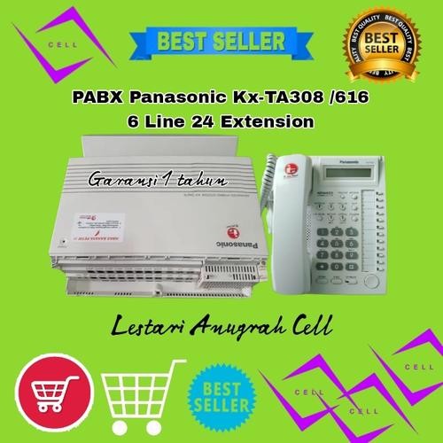 Pabx Panasonic Kx-TA308 /616 - PABX Kap 6 line 24 Extension - bergaransi