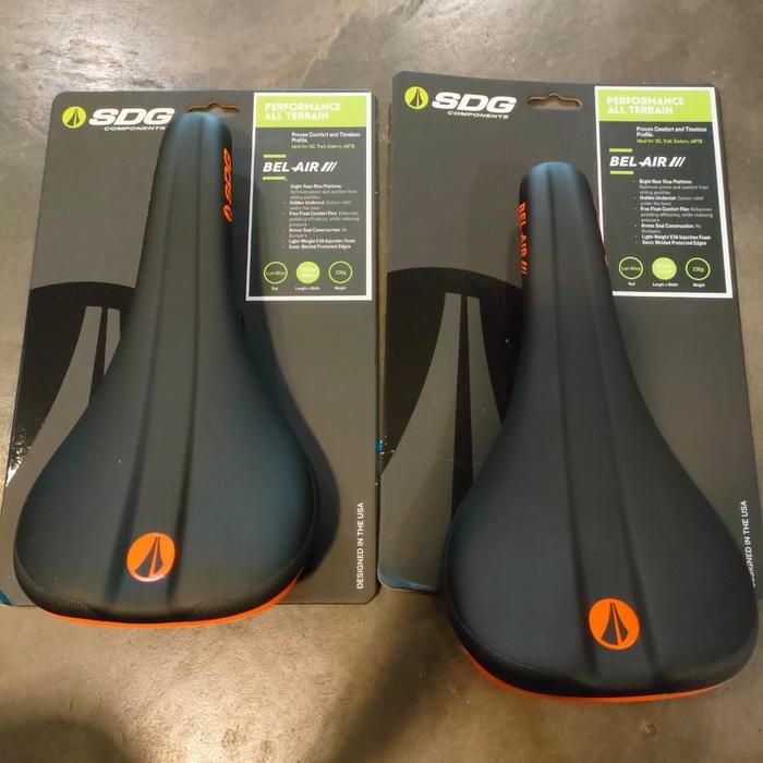 SADEL SDG BEL AIR 3.0 LUX-ALLOY BLK ORANGE SADDLE SDG