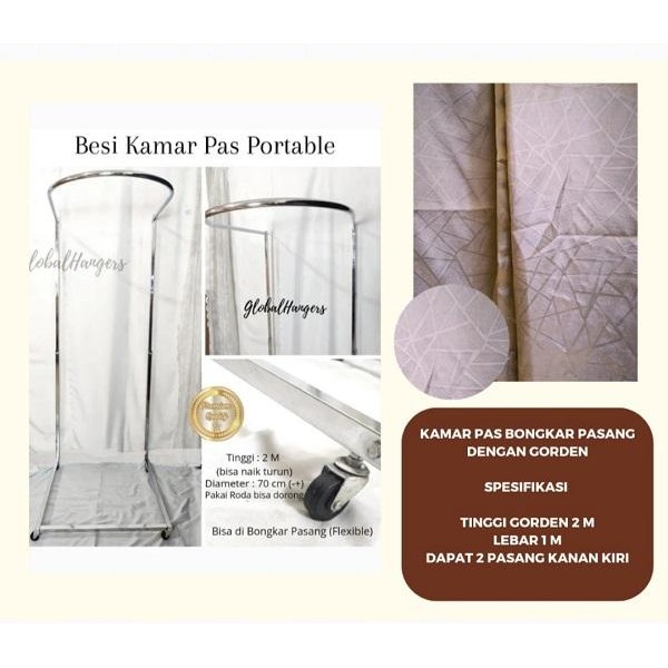 Kamar Pas Bongkar Pasang/ Fitting Room Portable