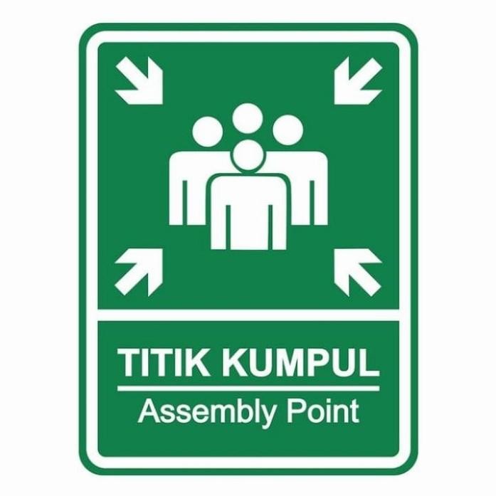 

Plang Rambu Titik Kumpul Assemby Point Alumunium Plat