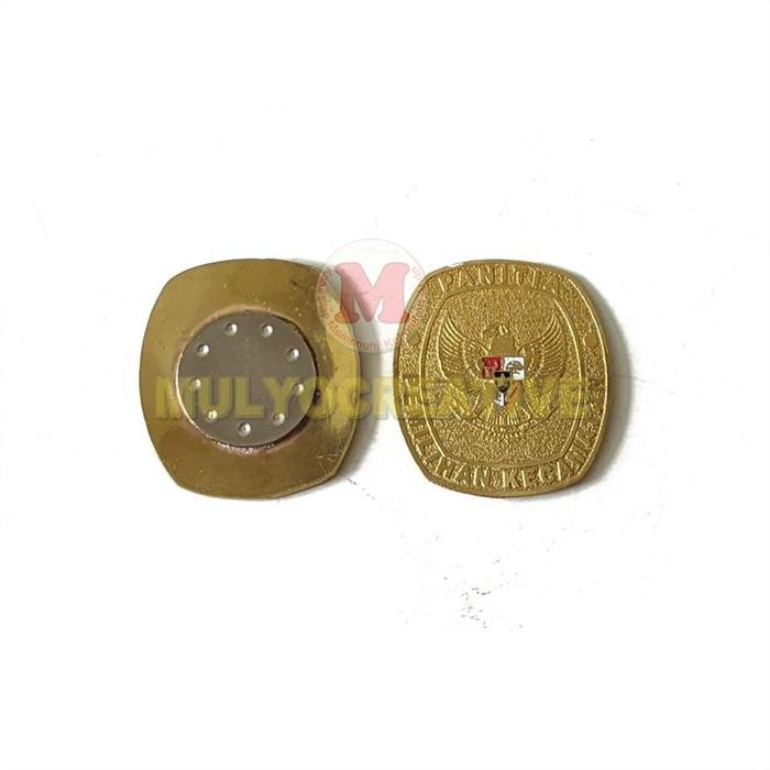 

Pin Panitia Pemilihan Kecamatan PPK Bros Logam Kuningan Gold PREMIUM