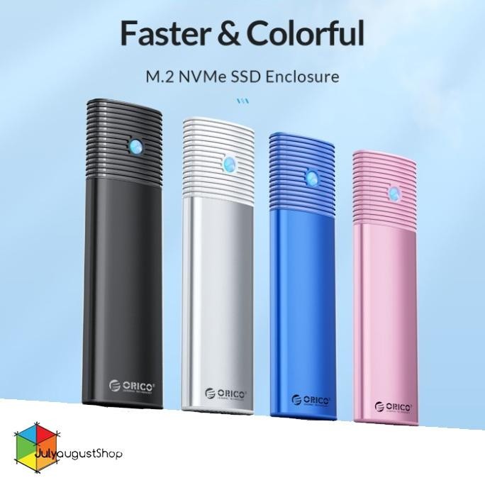 Terlaris Orico Pwdm2-G2 - Usb Type-C M.2 Nvme/Sata Ssd Enclosure 10Gbps