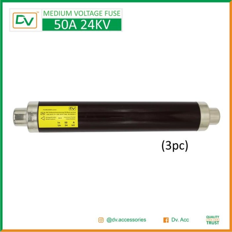PROMO DV MEDIUM VOLTAGE FUSE MV FUSE 24KV 50A (3PCS)
