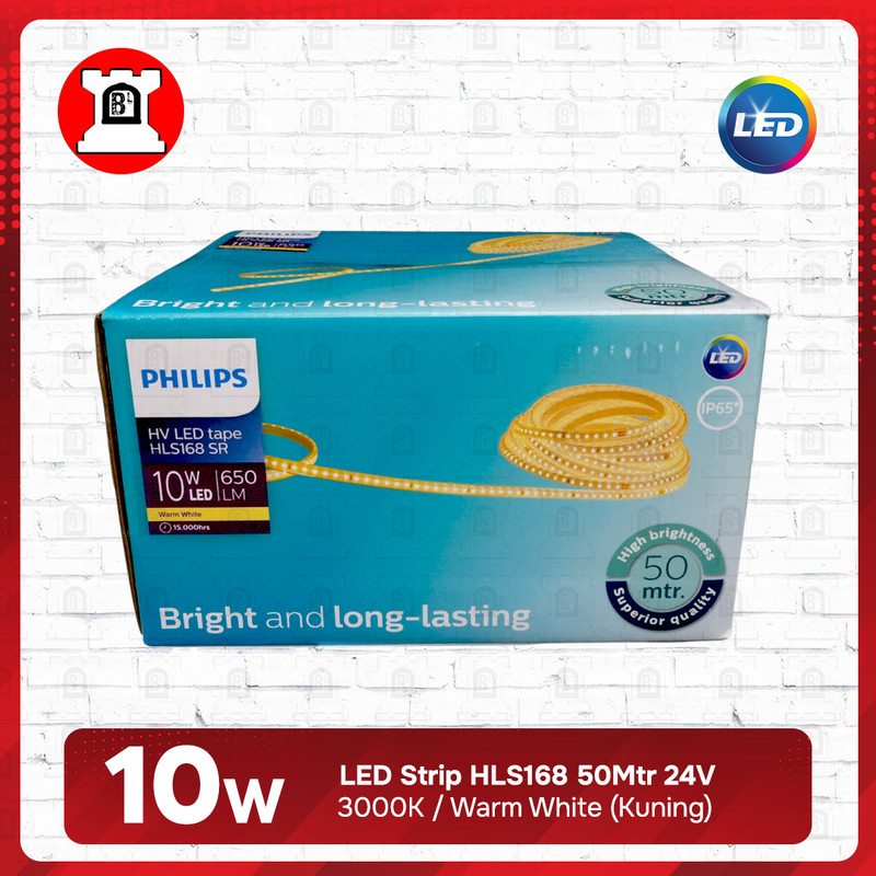 Lampu LED Strip HLS168 Philips 10W/m 50Mtr 24V