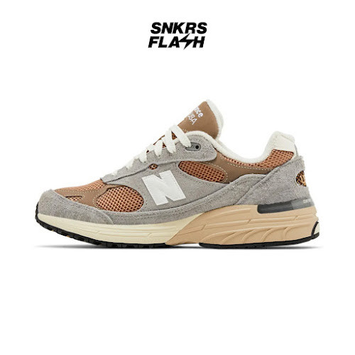 NEW BALANCE 993 MADE IN USA SHADOW GREY Sepatu Sneakers Unisex - U993GG - Size 39.5