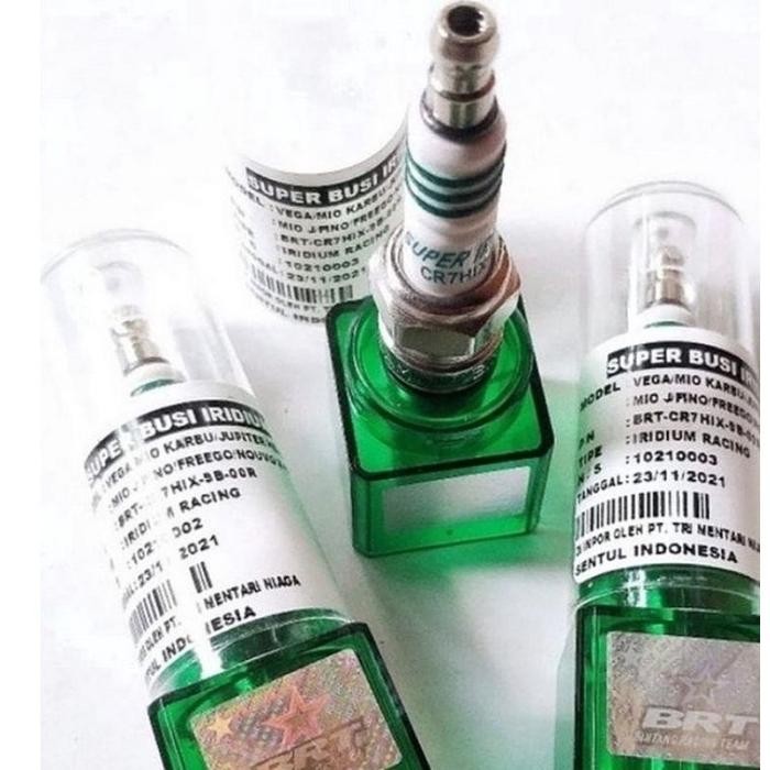 Busi Racing Brt Super Busi Iridium Vega/Mio Karbu/Jupiter Head Std/Mio J/Fino/Free Go/Nouvo/X-Ride