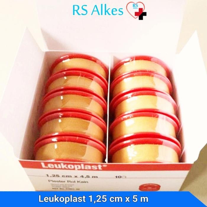 Leukoplast 1,25cm x 5m Plester Roll Kain Plester Luka Plester Medis