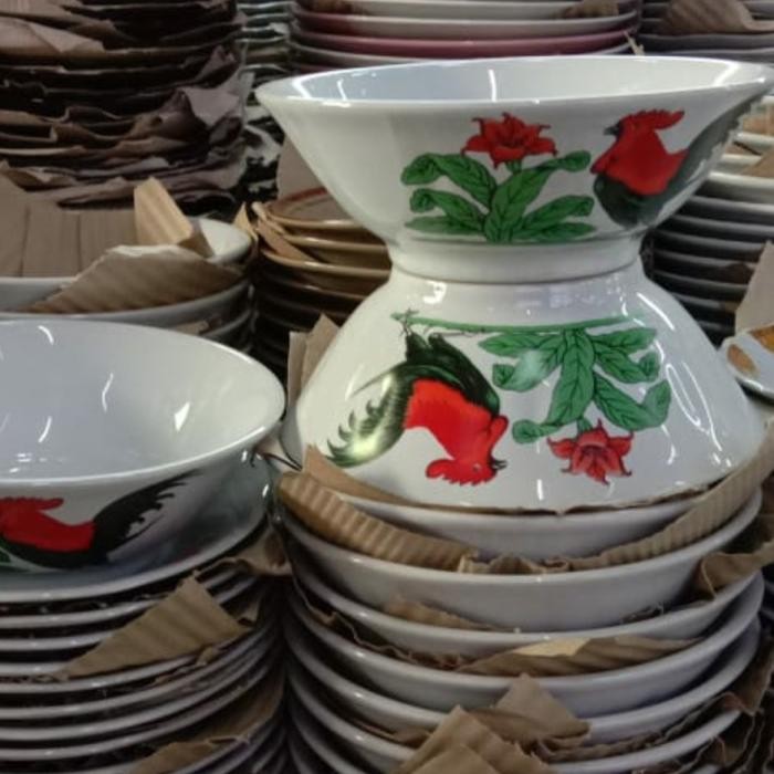 Mangkok Mie Ayam/Bakso Ayam Jago 1Lusin/12Pcs