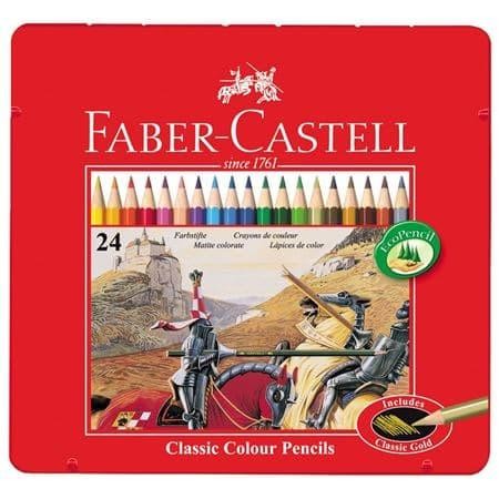 

Faber-Castell Classic Colour Pencil 24L Tin Case (Fsc) 115845
