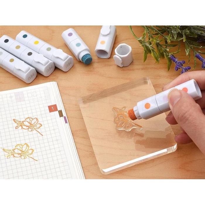 

Mu Inky Pen Oil-Based Ink - Three Colors In One Pen