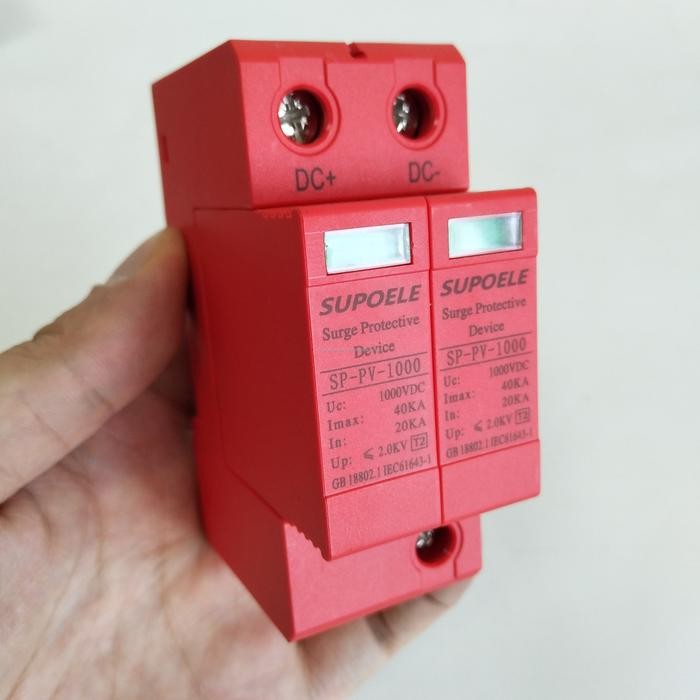 Spd Dc 2P 1000V Pv Surge Protection Device Arrester Surge Protector