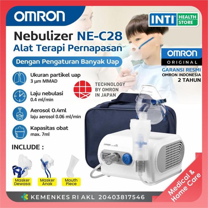 Omron Nebulizer NE C28 Alat Bantu Pernafasan Anak Dewasa